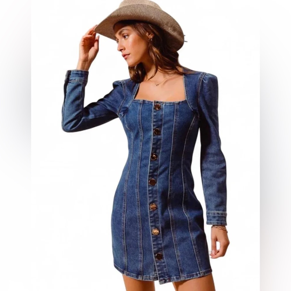 House of Harlow 1960 denim mini dress!